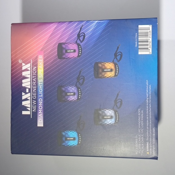 Lax-Max Bluetooth Speaker NWT - Picture 4 of 14